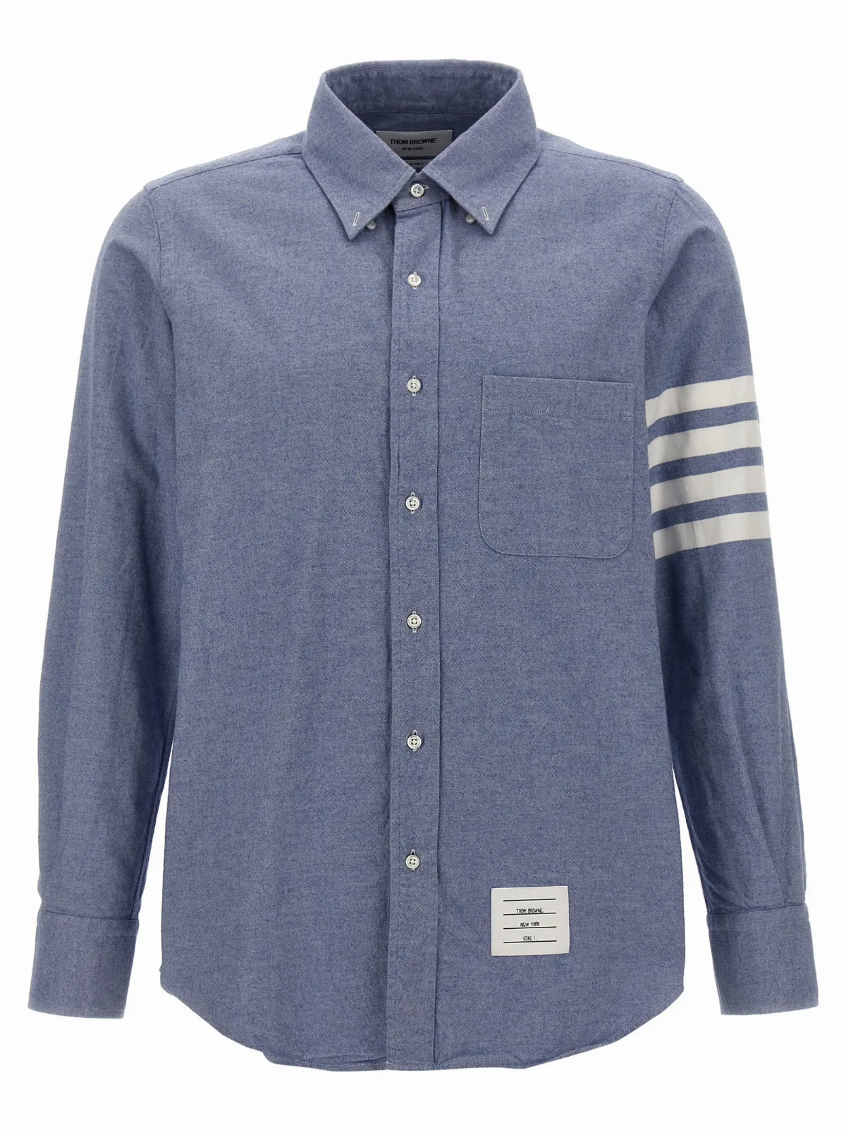 4-Bar Cotton Flannel Shirt by Thom Browne