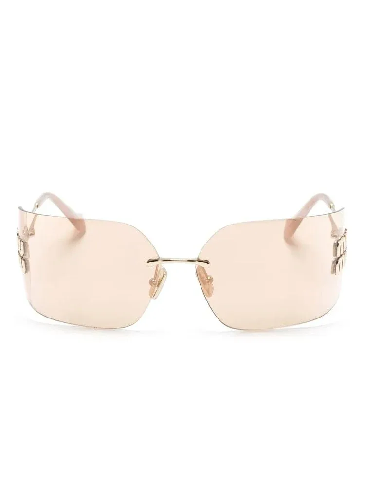 MU54YS Rimless Square Sunglasses by Miu Miu Eyewear
