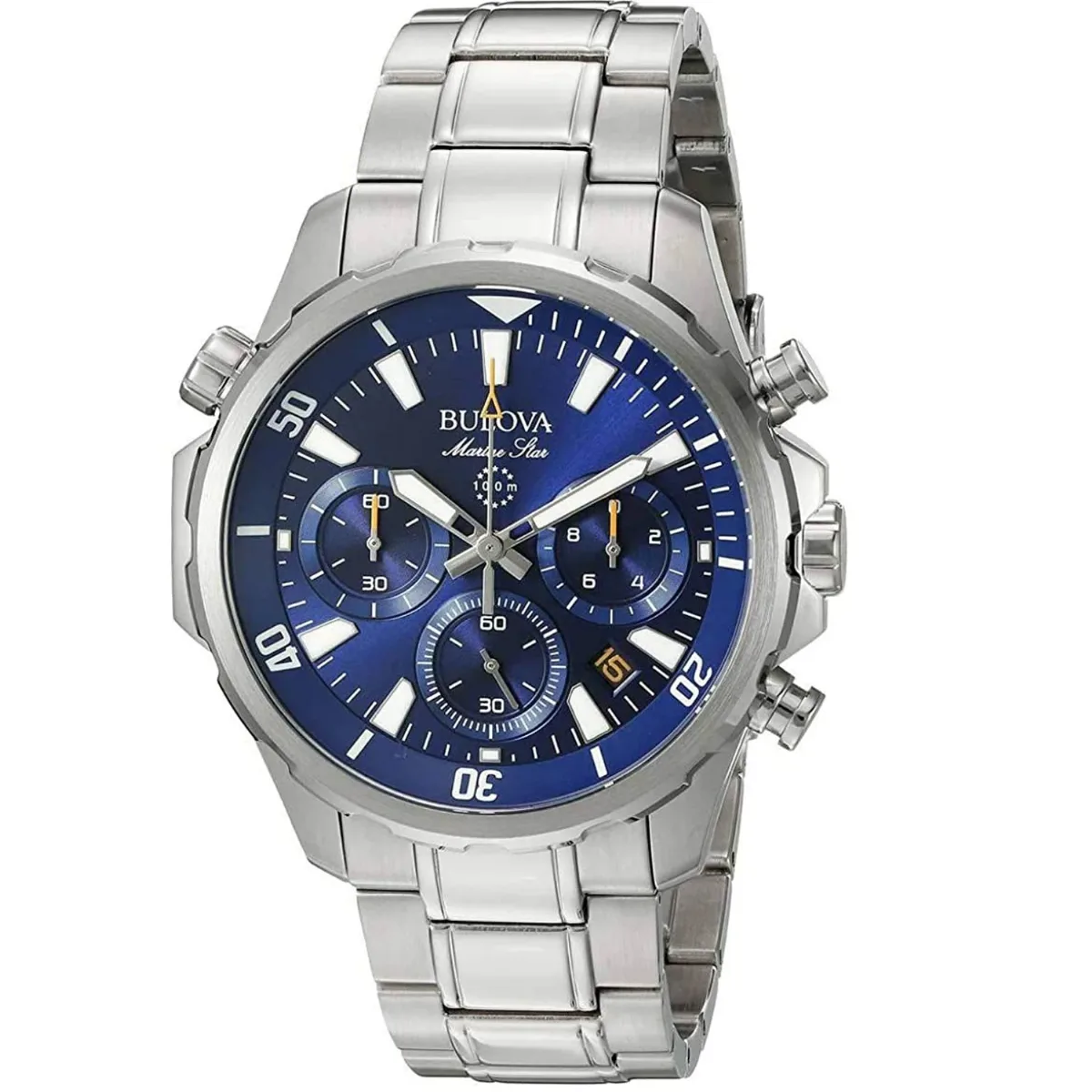 Bulova Stainless Steel Chronograph Watch by Bulova