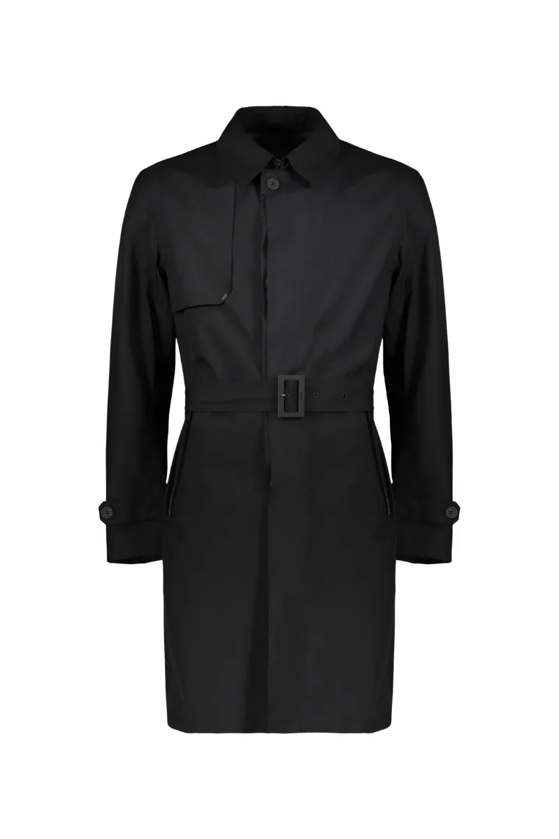 Belted Wool Blend Coat by Herno