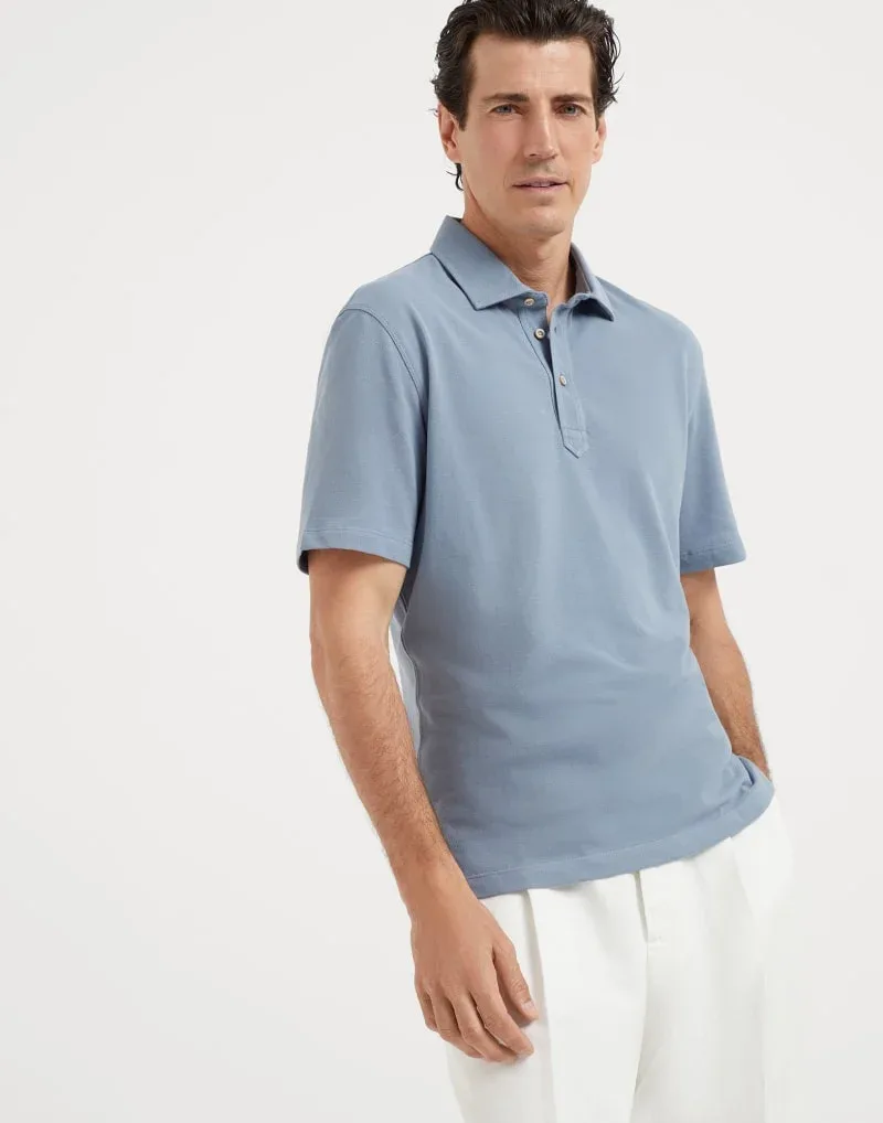 Cotton Polo Shirt by BRUNELLO CUCINELLI
