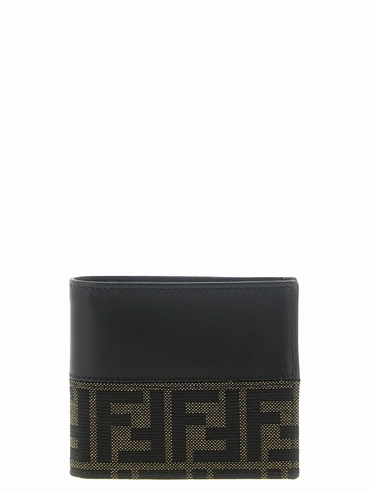 Two-Tone FF Jacquard Wallet by Fendi