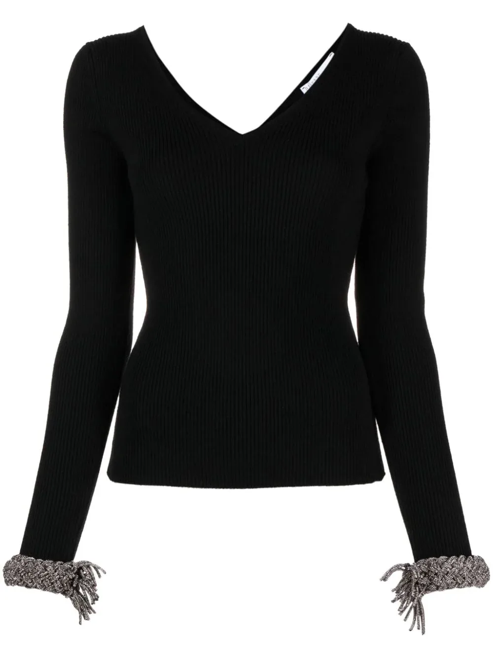 Crystal-Embellished Merino Wool Sweater by Giuseppe Di Morabito