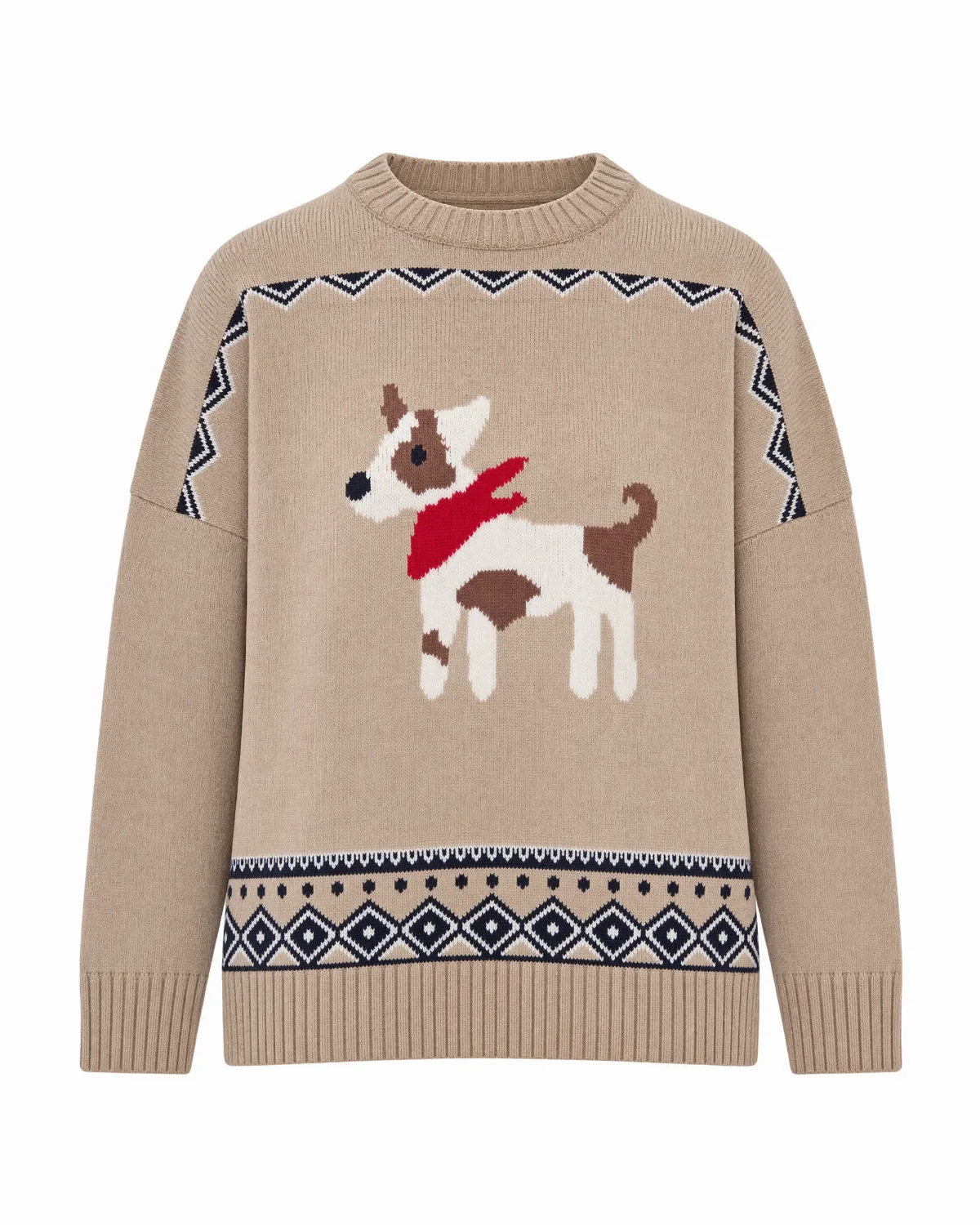 Jacquard Dog Motif Sweater by Weekend Max Mara