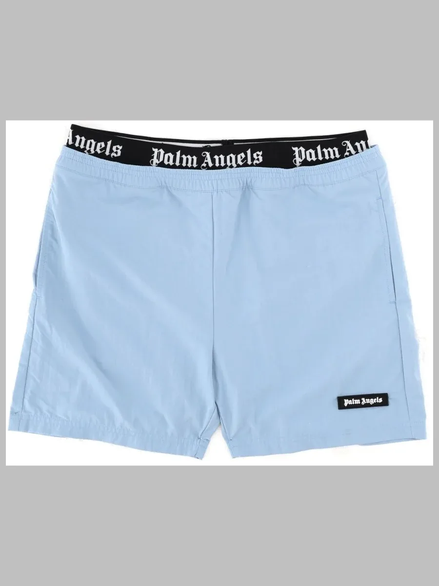 Logo-Trimmed Swim Shorts by Palm Angels