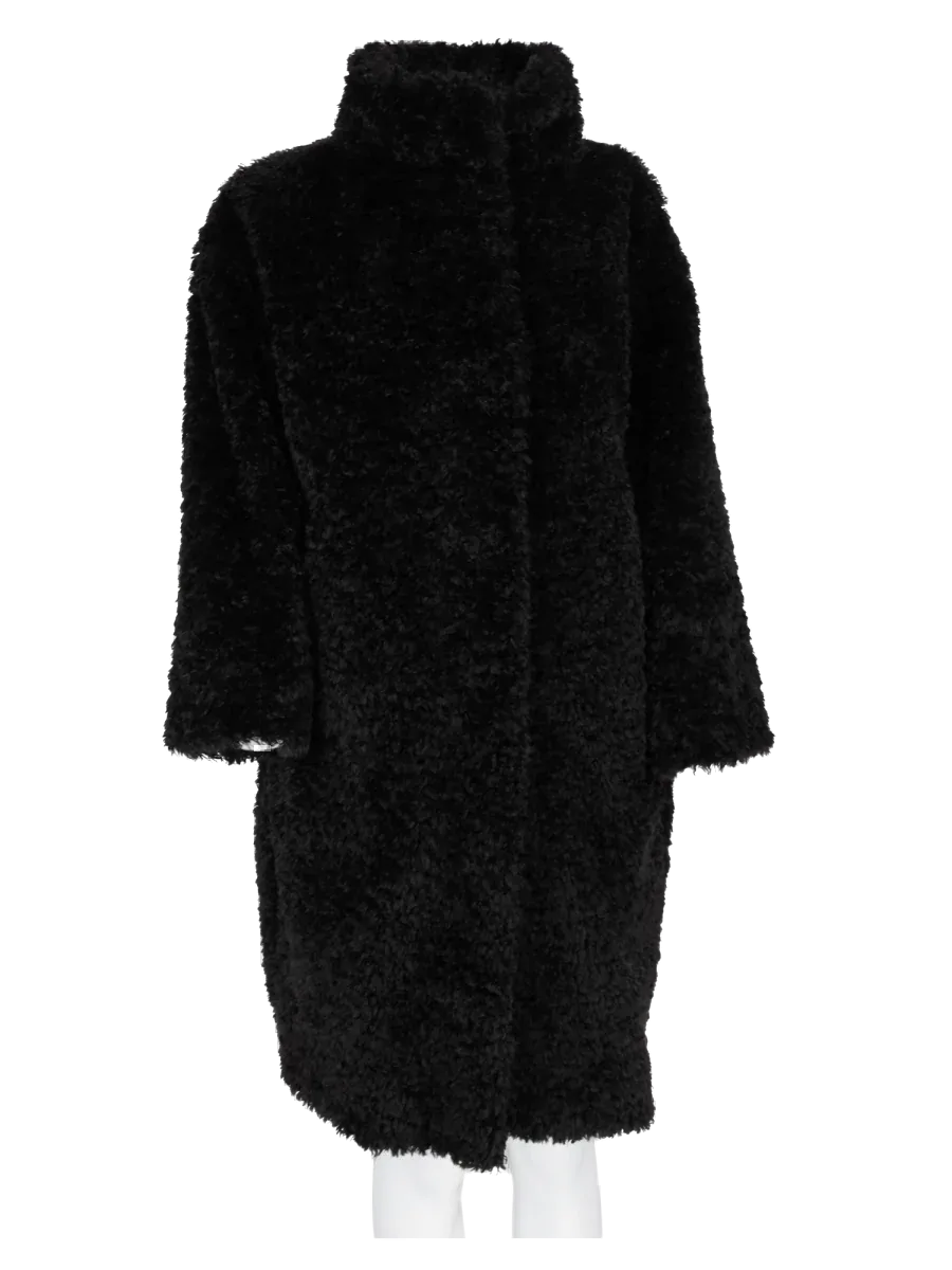 Faux Fur Teddy Curly Coat by Herno