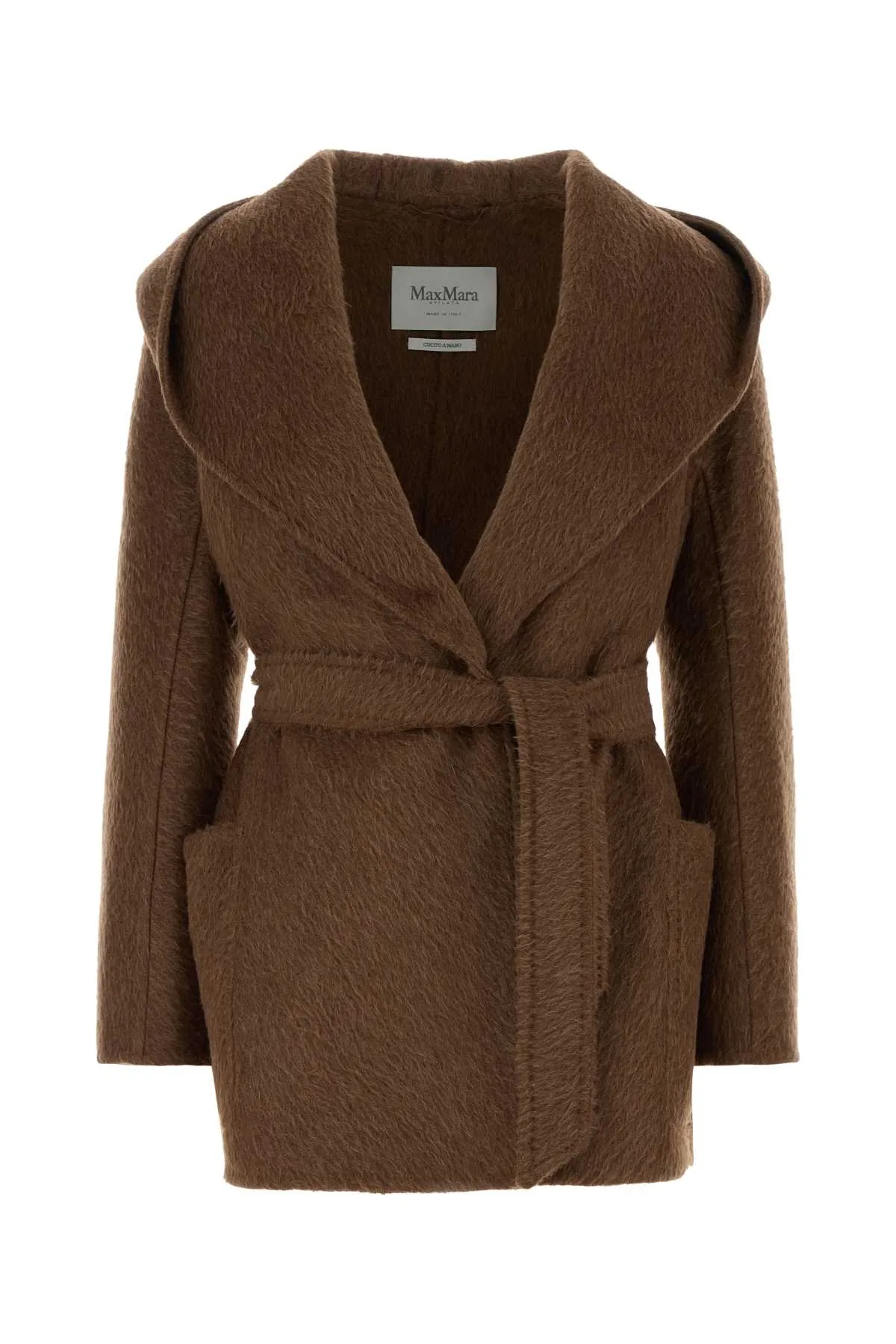 Camel Blend Wrap Coat by Max Mara