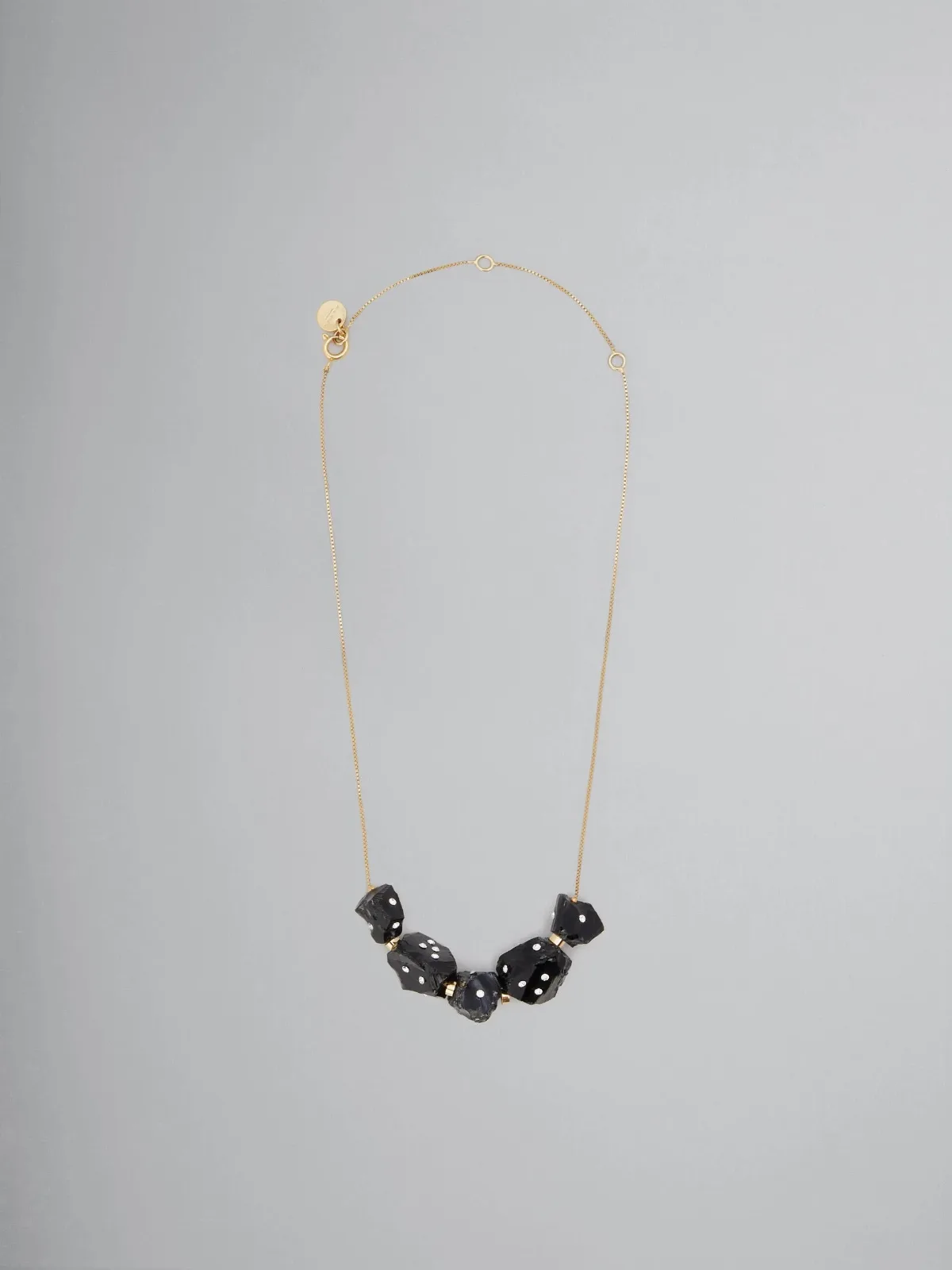 Chain with Black Beads Necklace by Marni