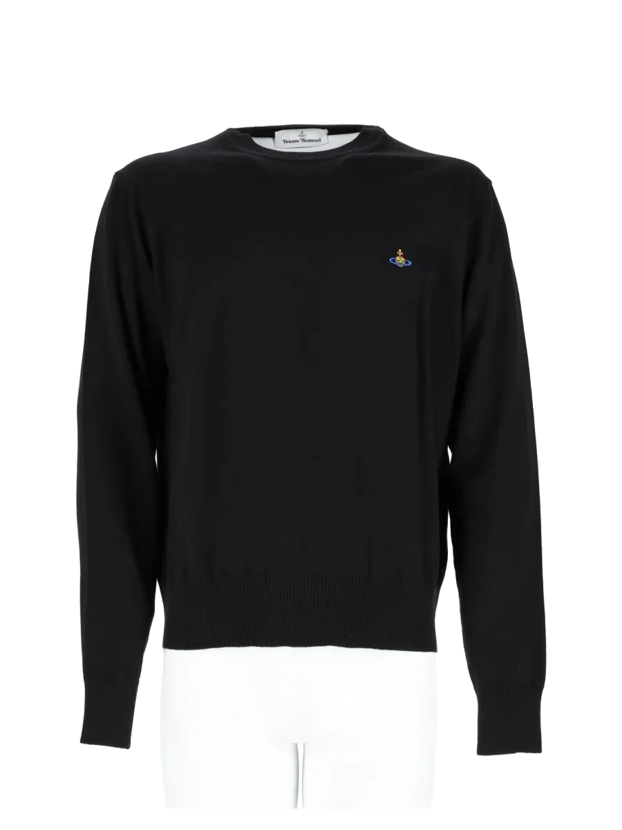 Logo-Embroidered Cotton-Cashmere Sweater by Vivienne Westwood