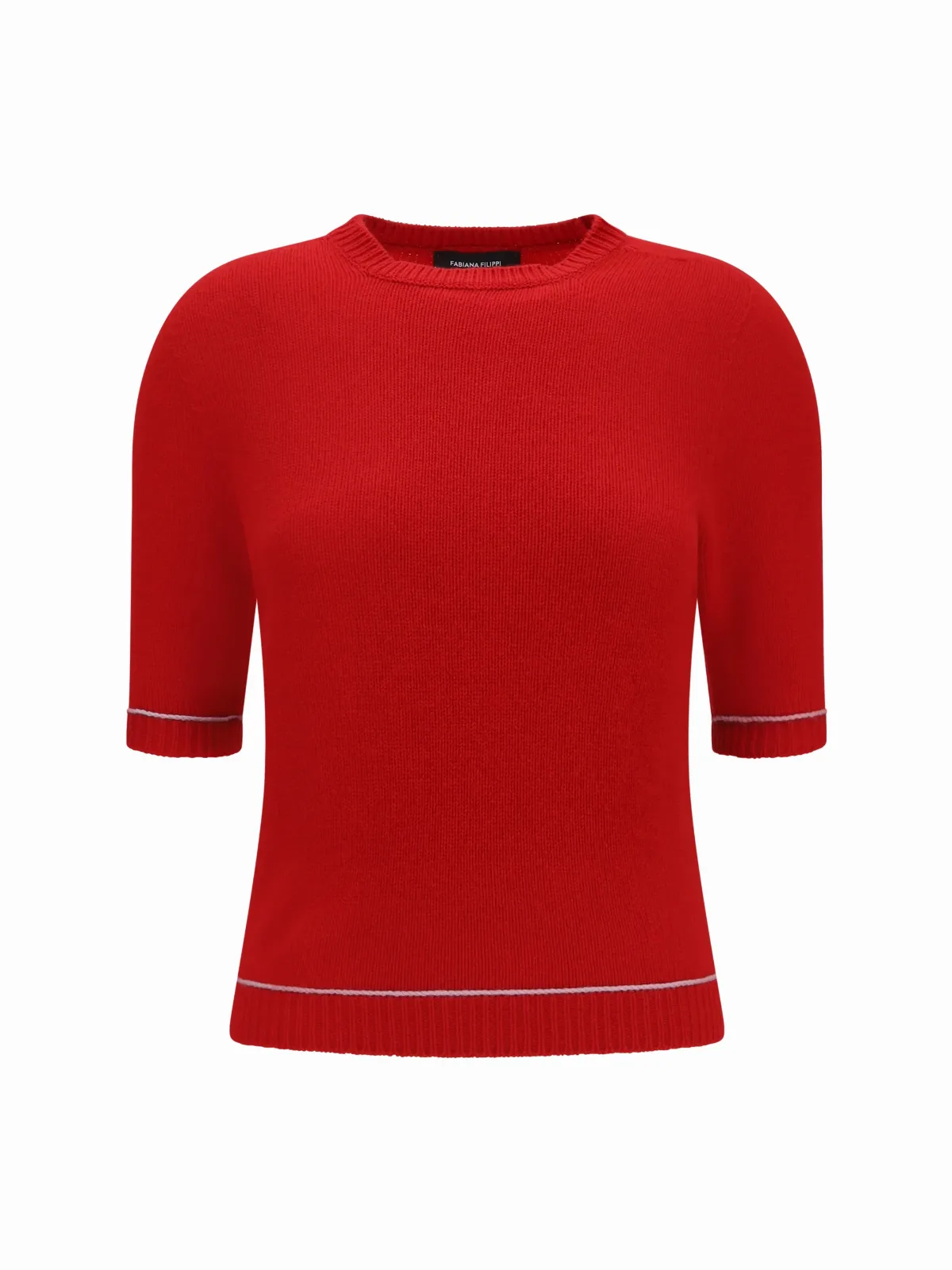 Wool Blend Crew Neck Sweater by Fabiana Filippi