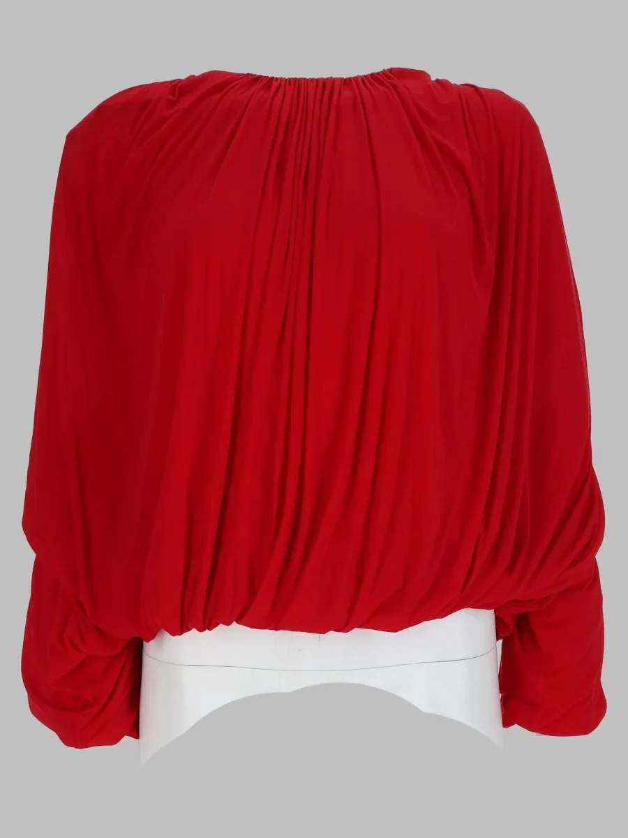 Draped Cupro Blouse by Magda Butrym
