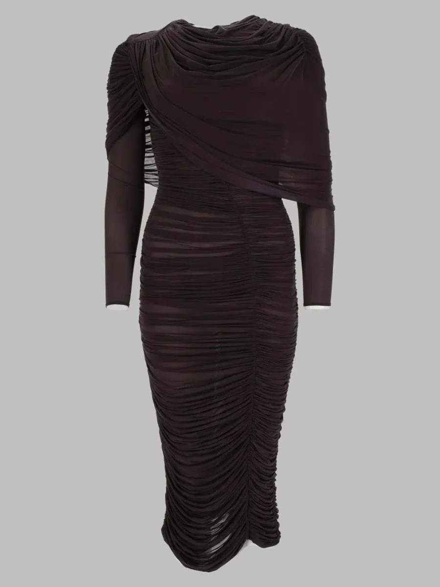 Draped Cape Dress by Magda Butrym
