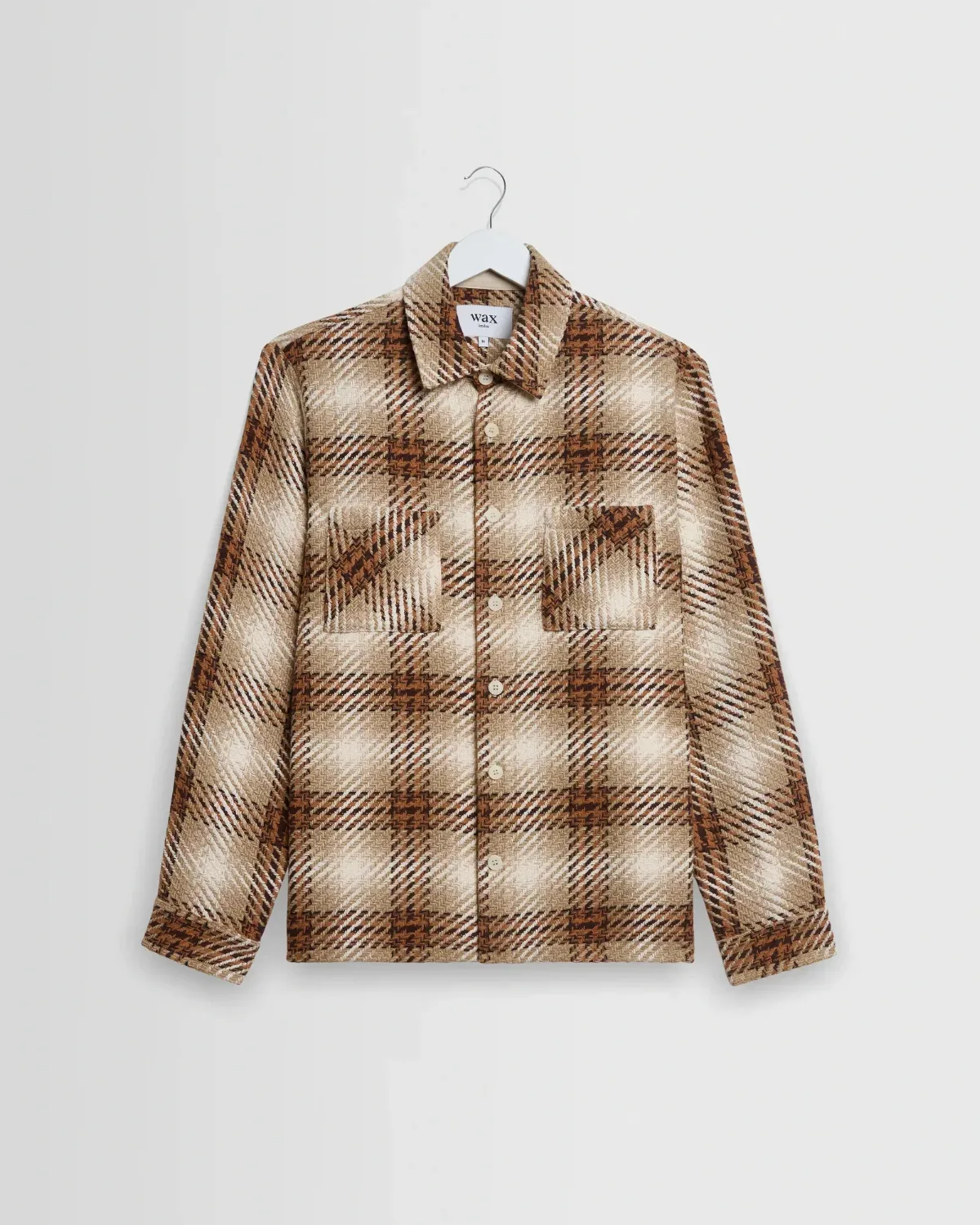 Overlap Check Overshirt by Wax London