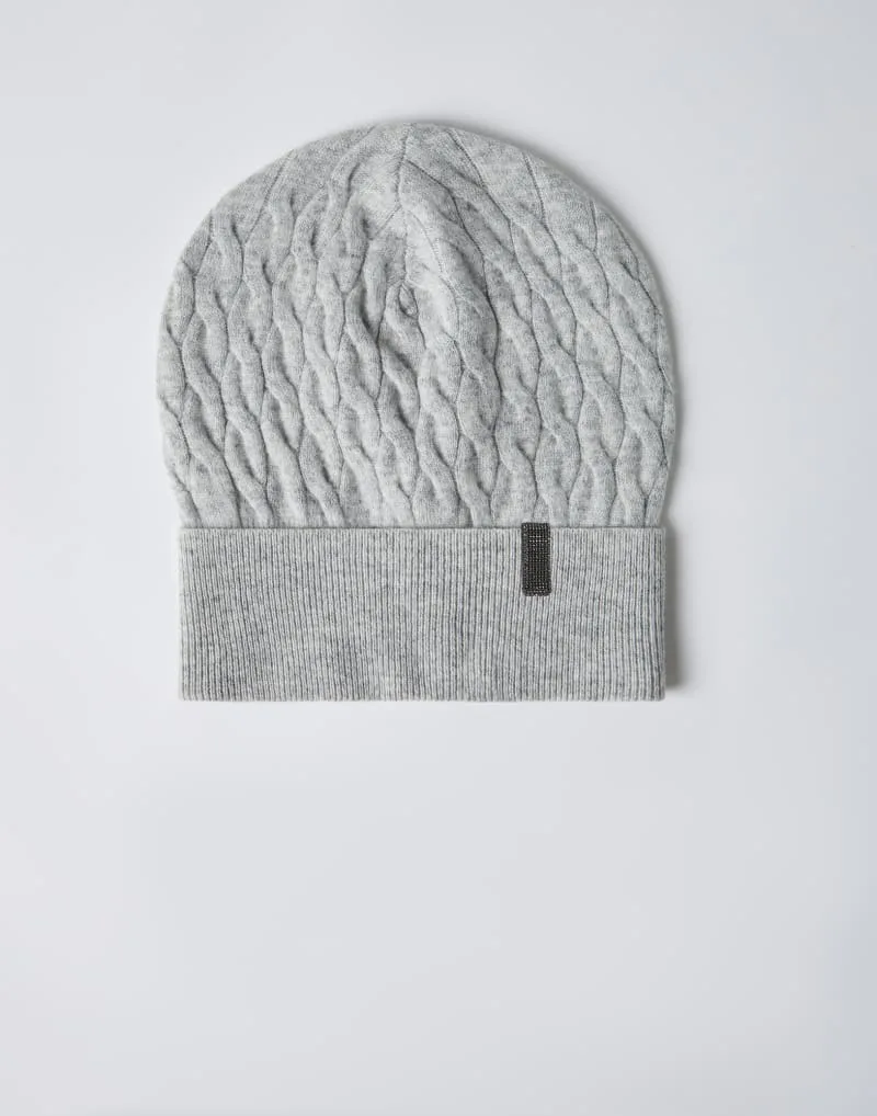 Cable Knit Beanie by BRUNELLO CUCINELLI