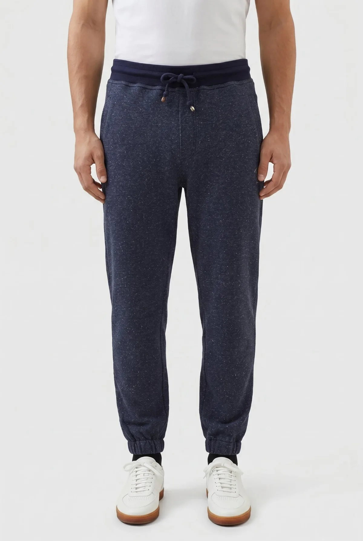 Cotton-Blend Speckled Joggers by BRUNELLO CUCINELLI