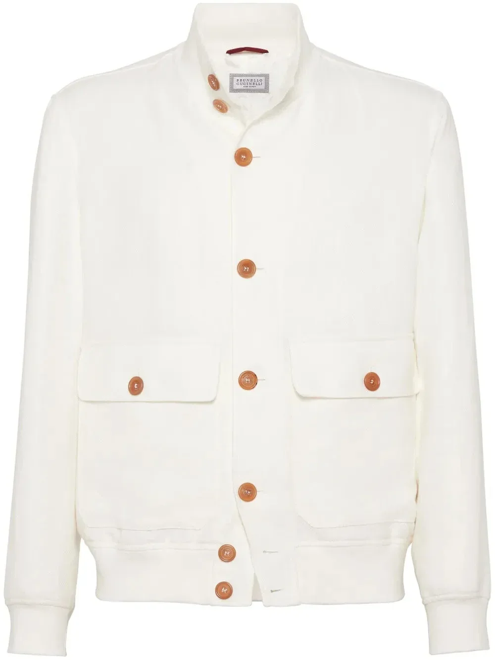 Linen-Wool Blend Jacket by BRUNELLO CUCINELLI