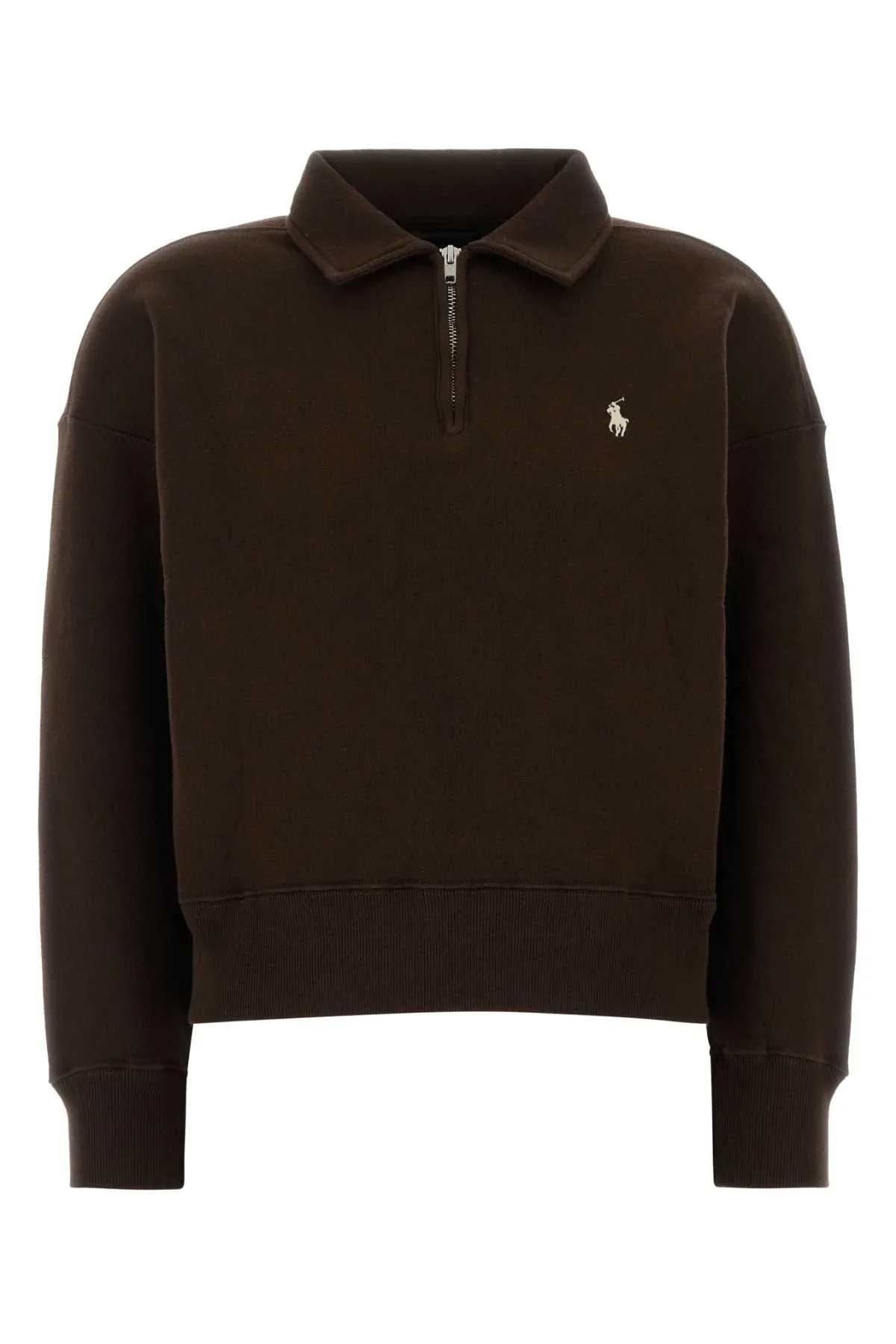 Cotton-Blend Half-Zip Sweater by Polo Ralph Lauren