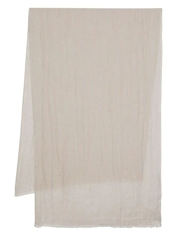 Striped Lightweight Scarf by BRUNELLO CUCINELLI