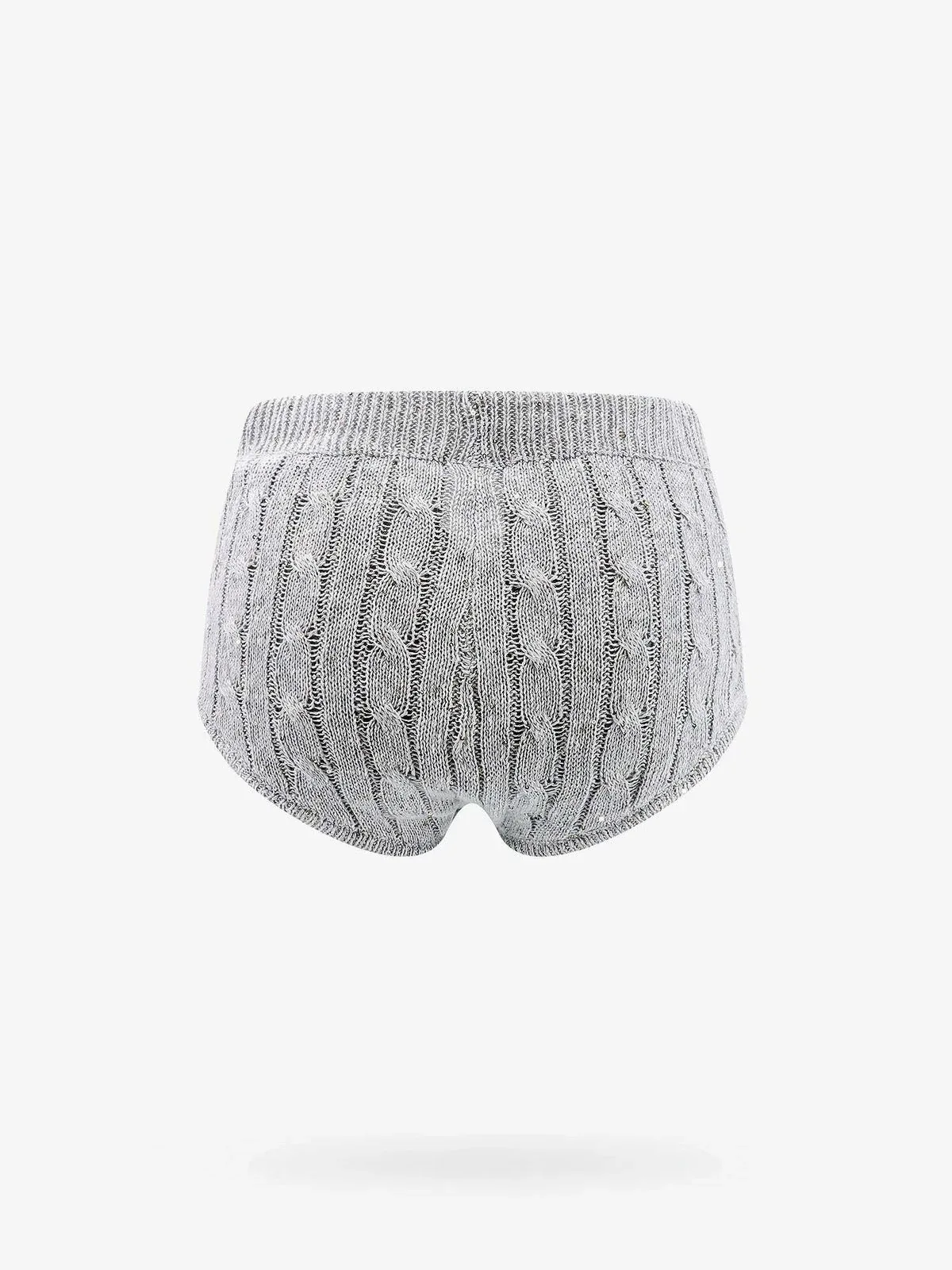 Cable Knit Linen Shorts by BRUNELLO CUCINELLI