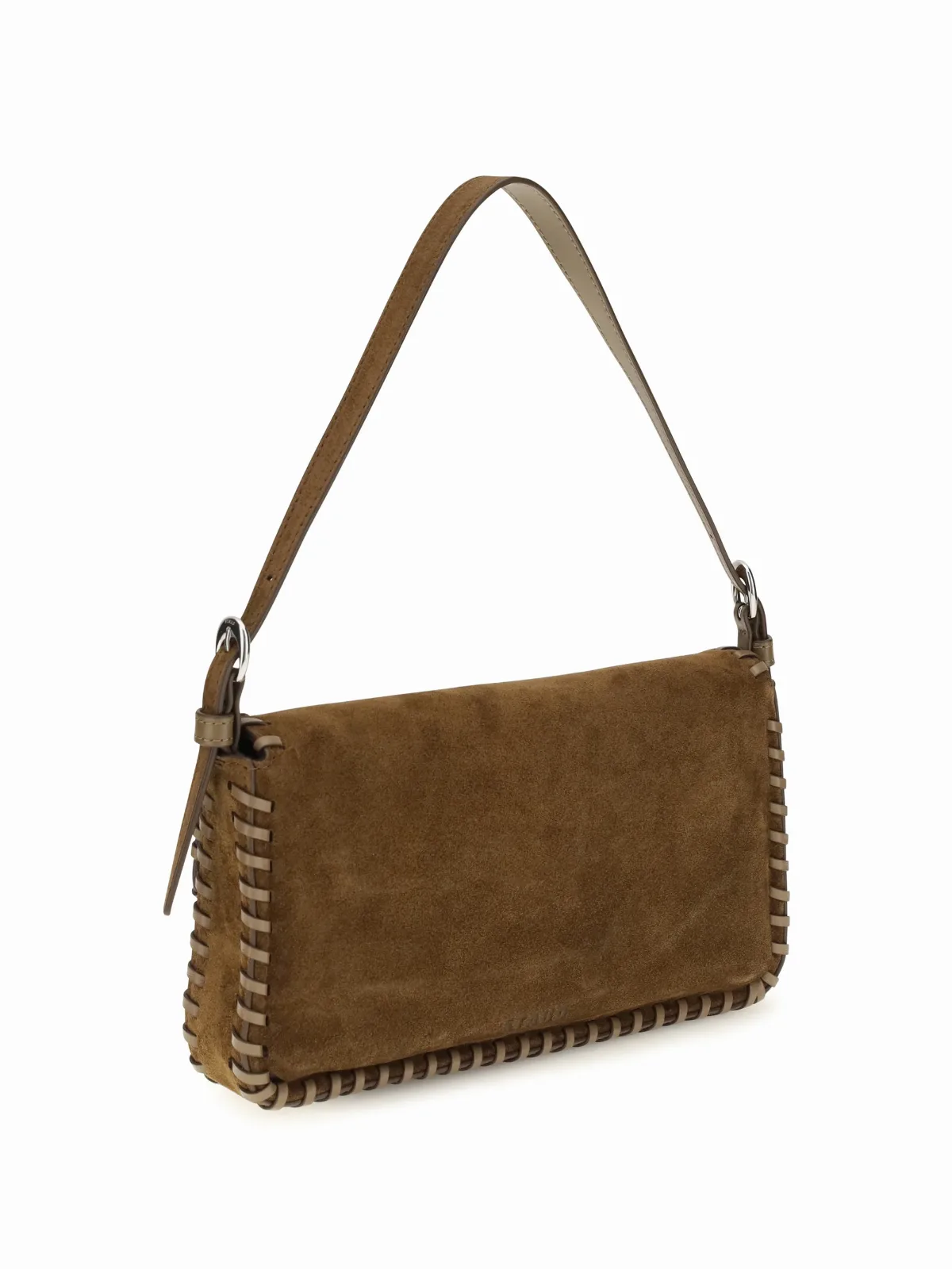 Harlow Suede Shoulder Bag by Staud