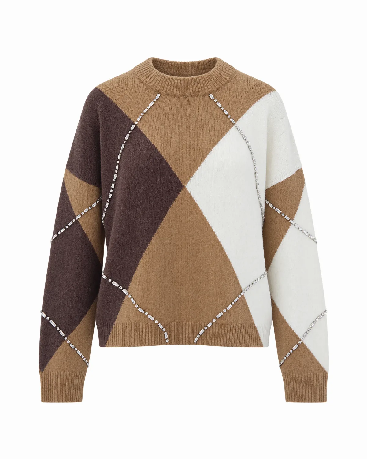 Argyle Jewelled Sweater by Liu Jo