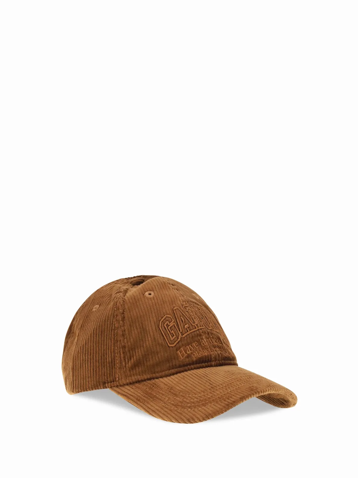 Corduroy Baseball Cap by Ganni