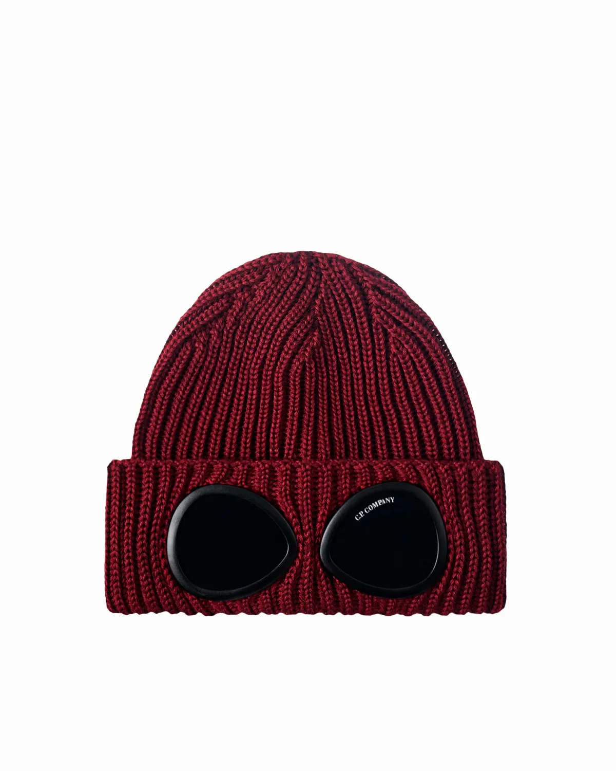 Ribbed Wool with Goggle Lens Winter Hat by C.P. Company