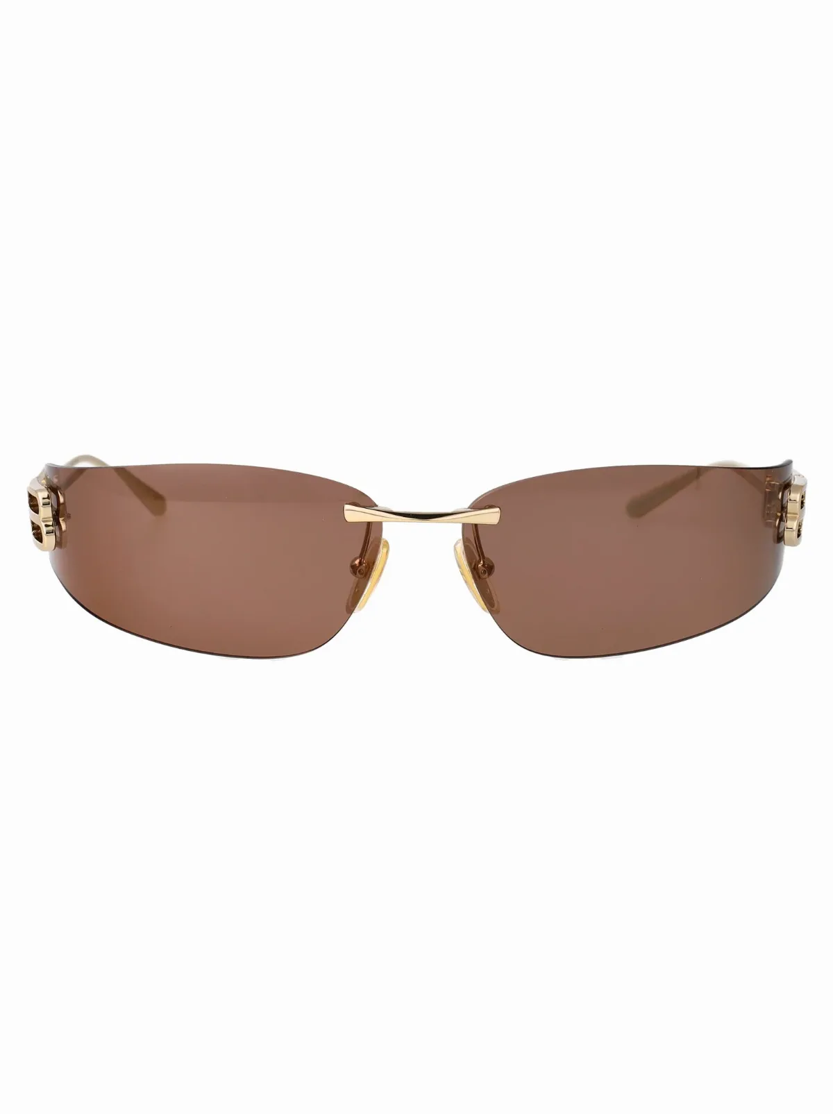 BB0484S Gold Metal Frame Sunglasses by Balenciaga
