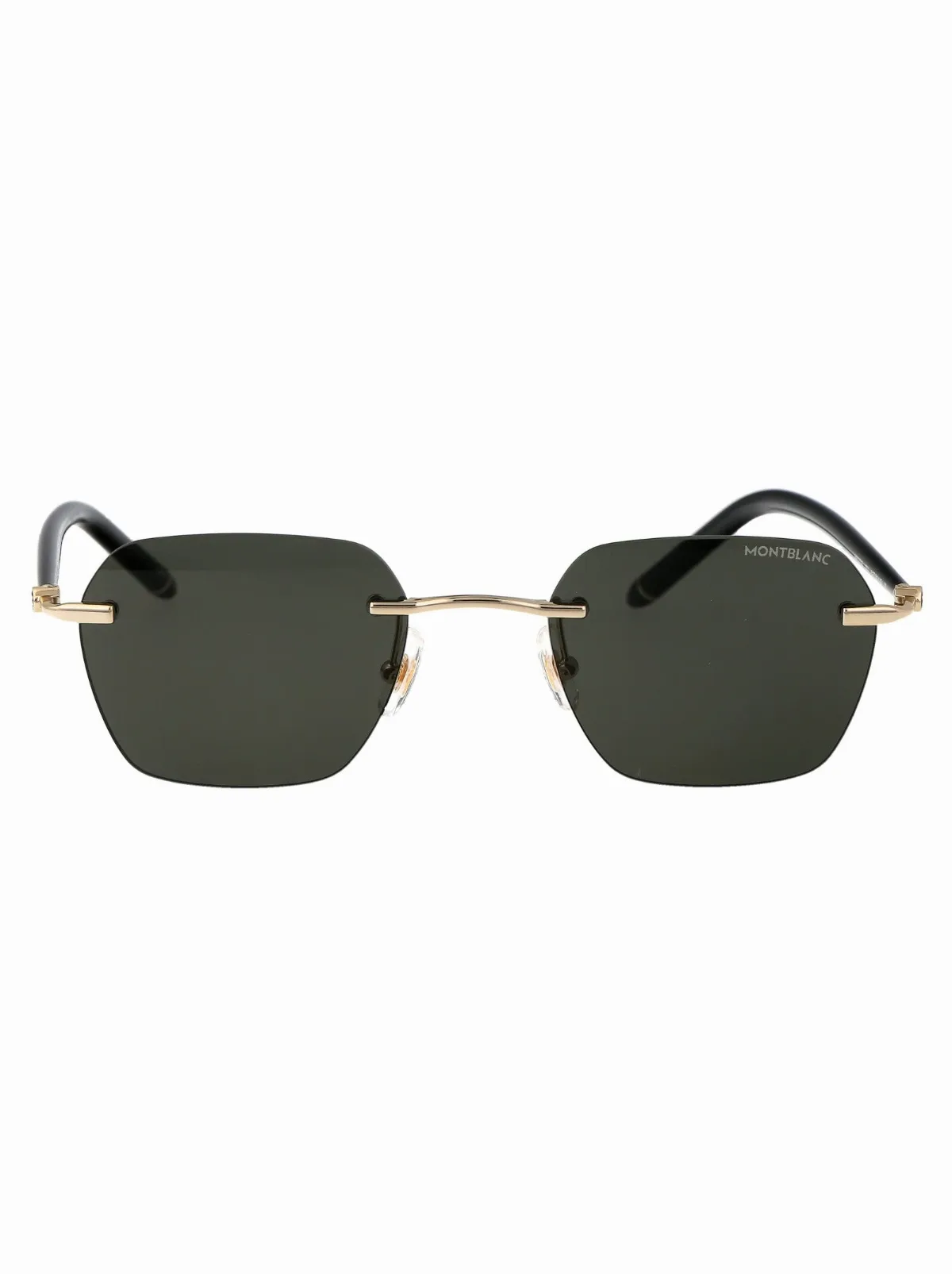 MB0270S Gold-Trimmed Injected Sunglasses by Montblanc