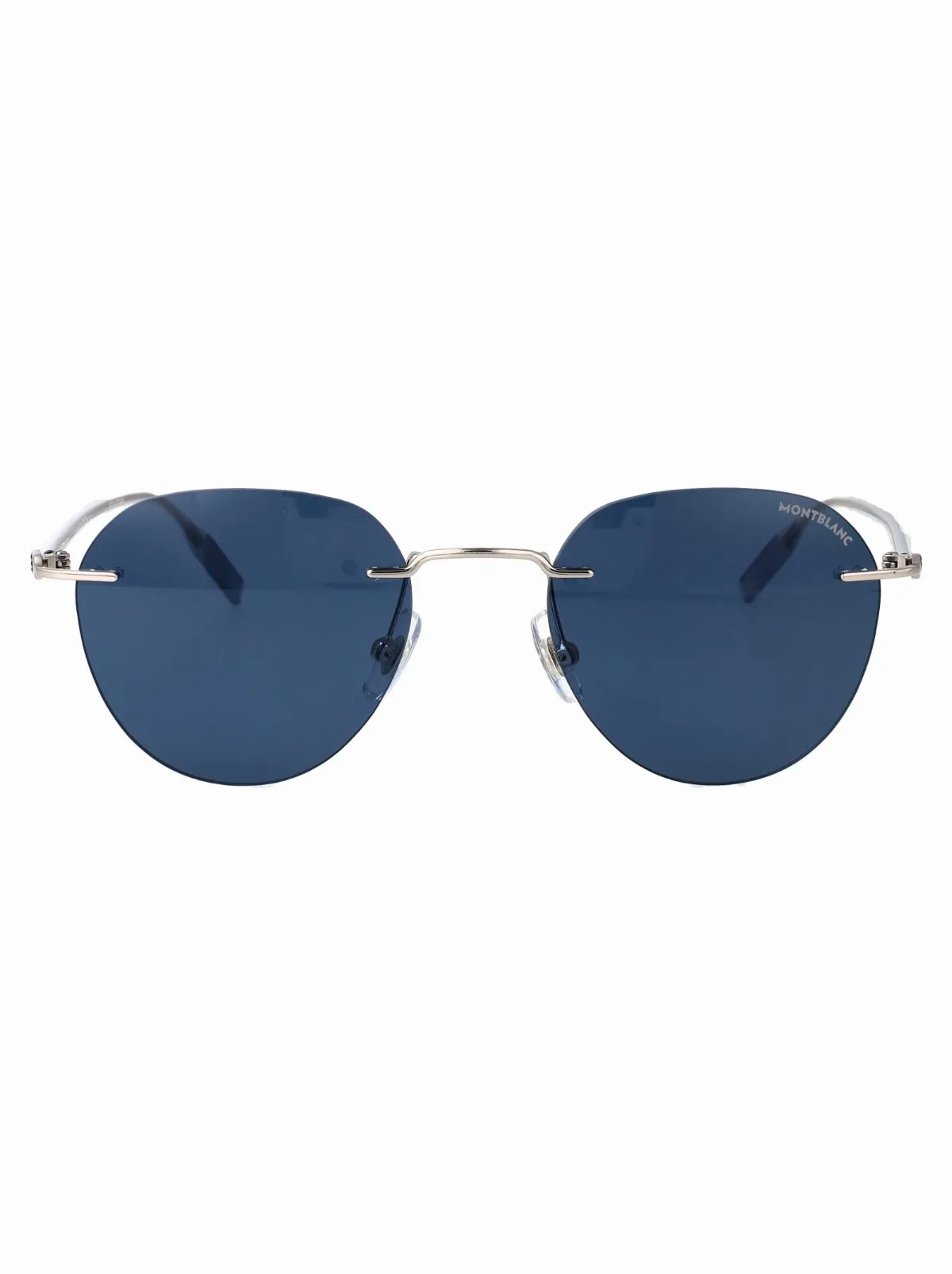 MB0428S Metal Round Sunglasses by Montblanc
