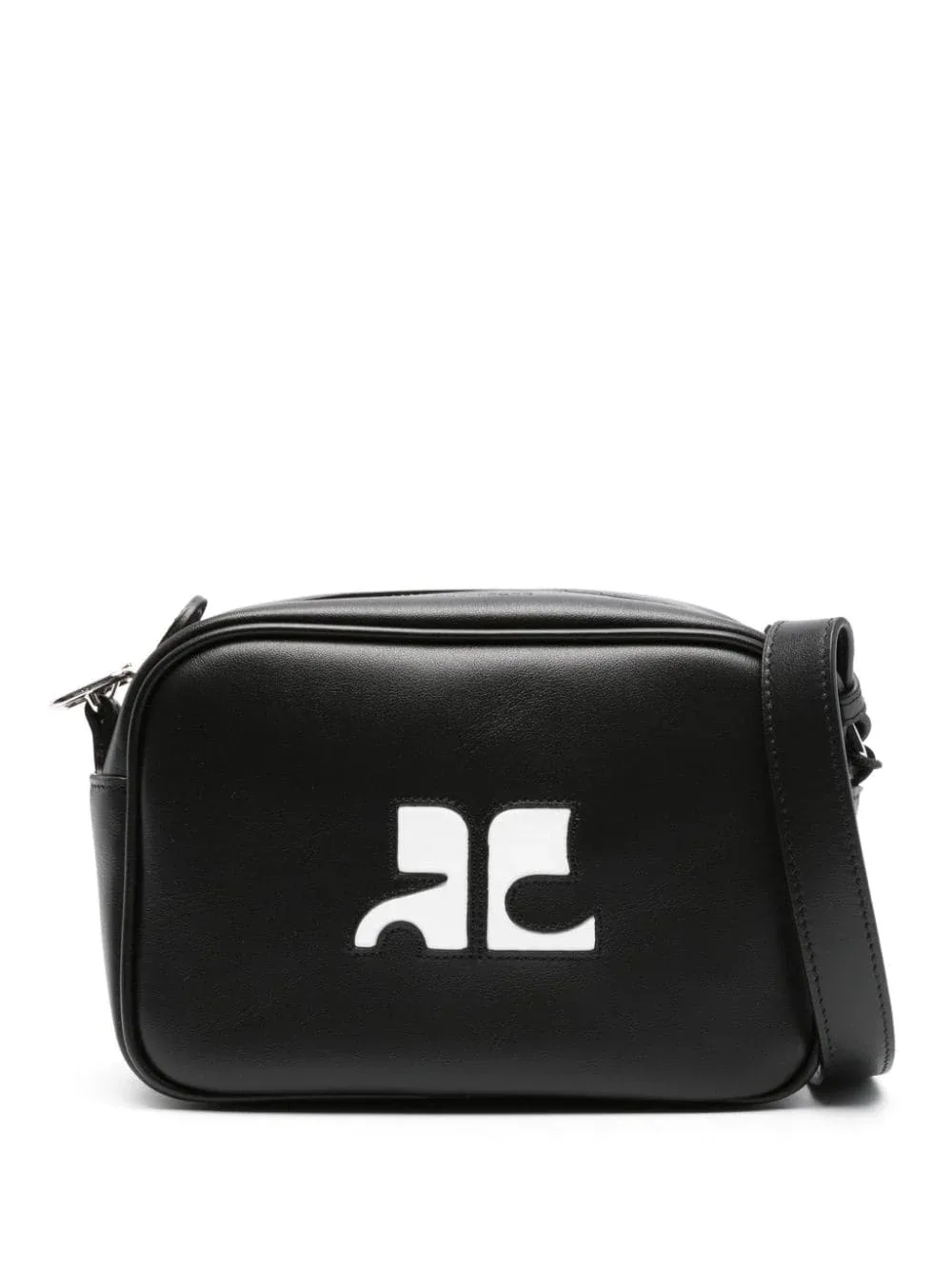 Calfskin Leather Shoulder Bag by Courreges Re-Edition