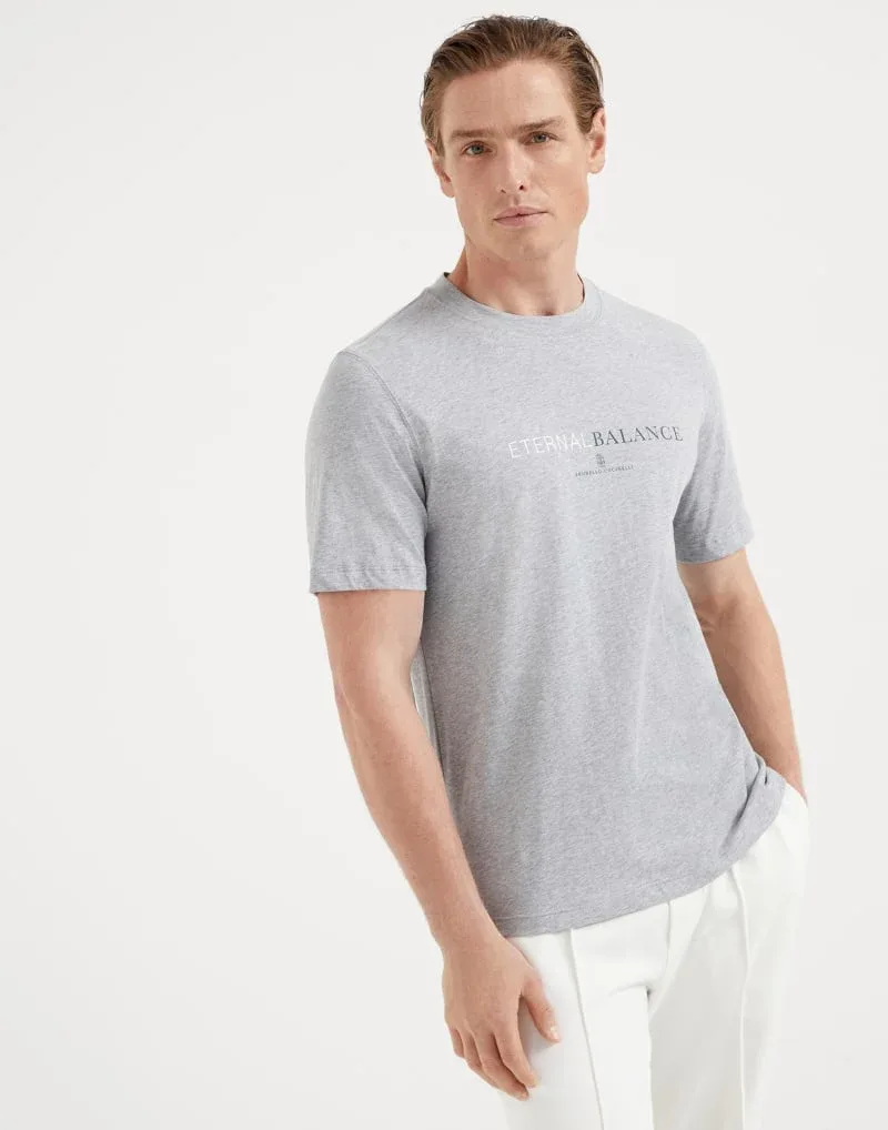Logo Print T-Shirt by BRUNELLO CUCINELLI