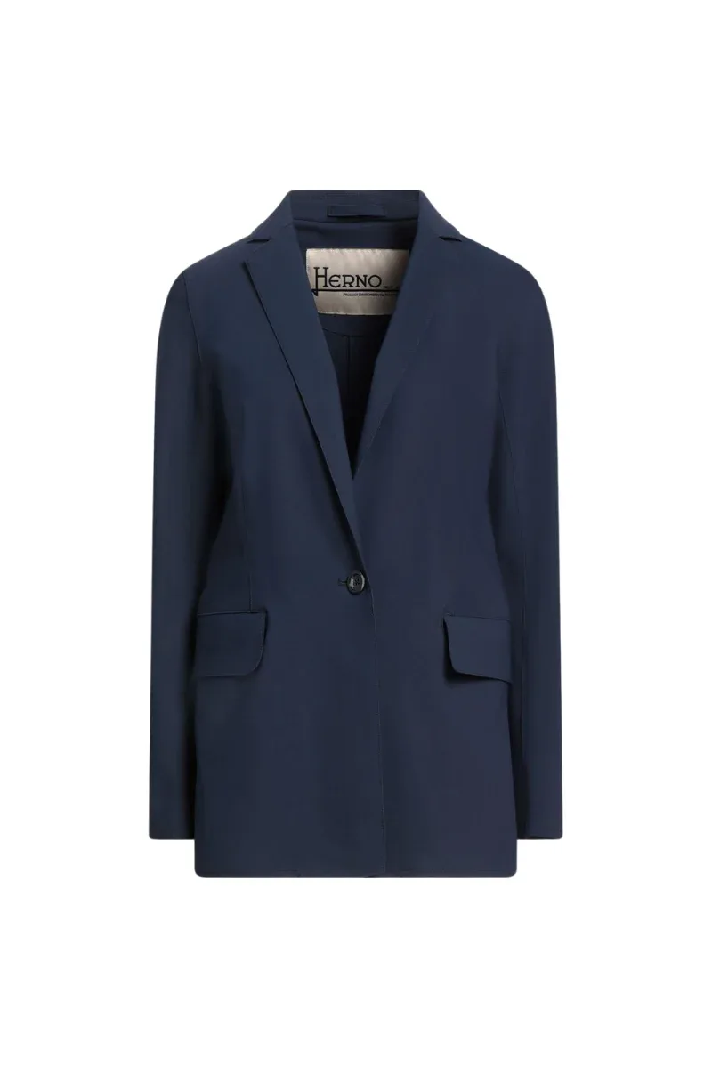Single-Button Blazer by Herno