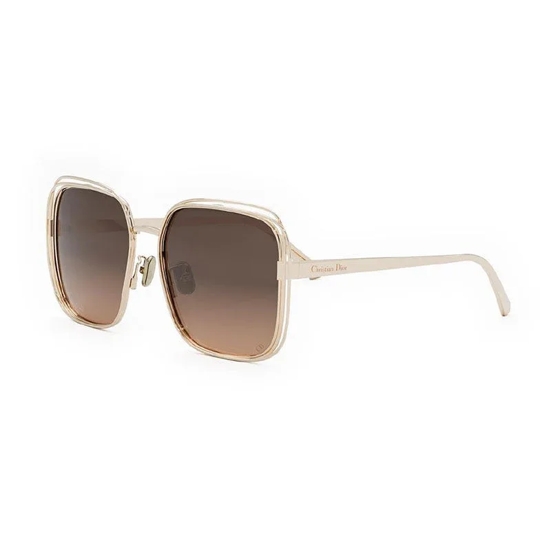 DIORFILDIORS1UD0AL Gold-Brown Gradient Sunglasses by Dior