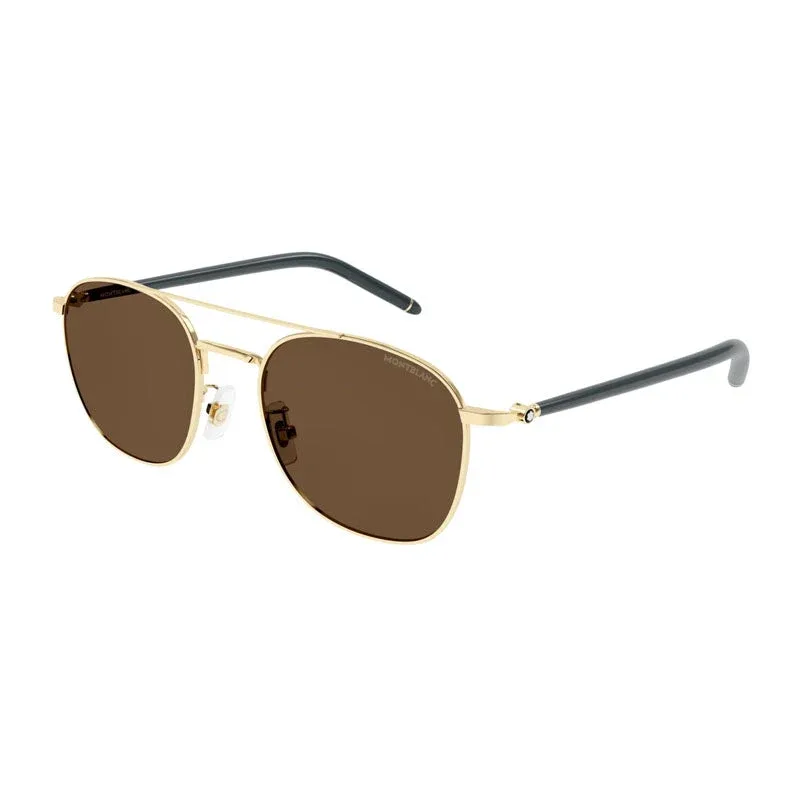 MB0271S Gold Metal Sunglasses by Montblanc