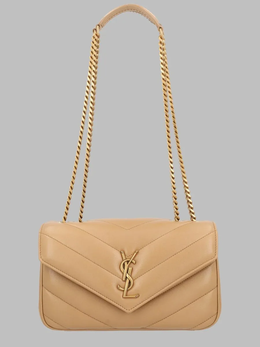 Loulou Lambskin Leather Shoulder Bag by Saint Laurent