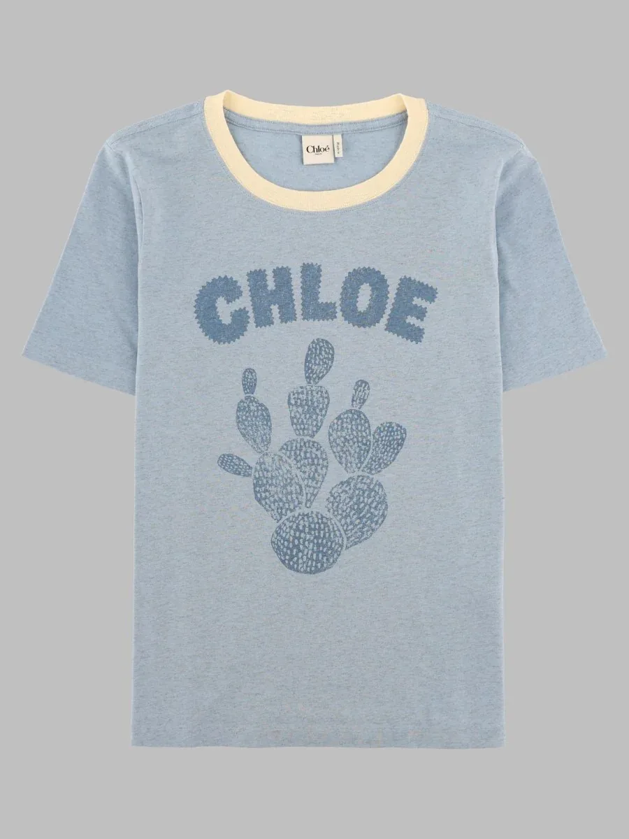 Cactus Print T-Shirt by Chloé