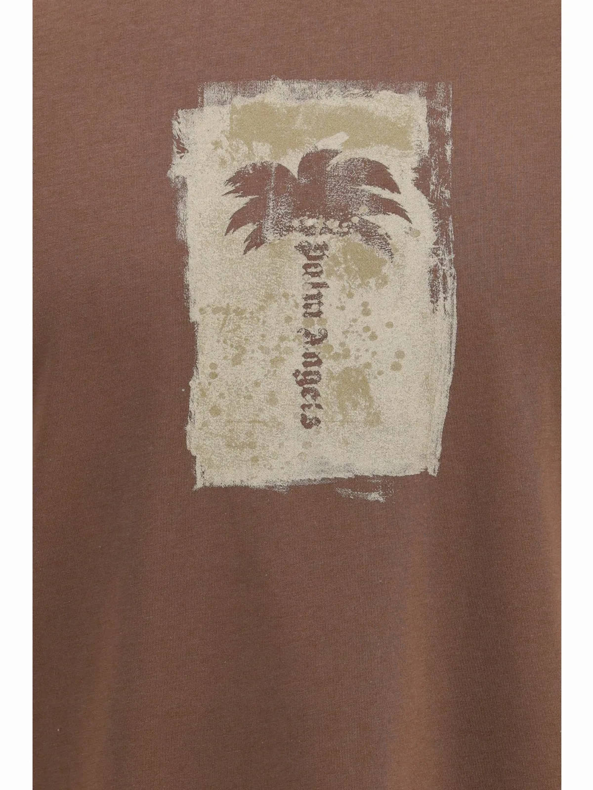 Cotton Palm Tree Graphic T-Shirt by Palm Angels