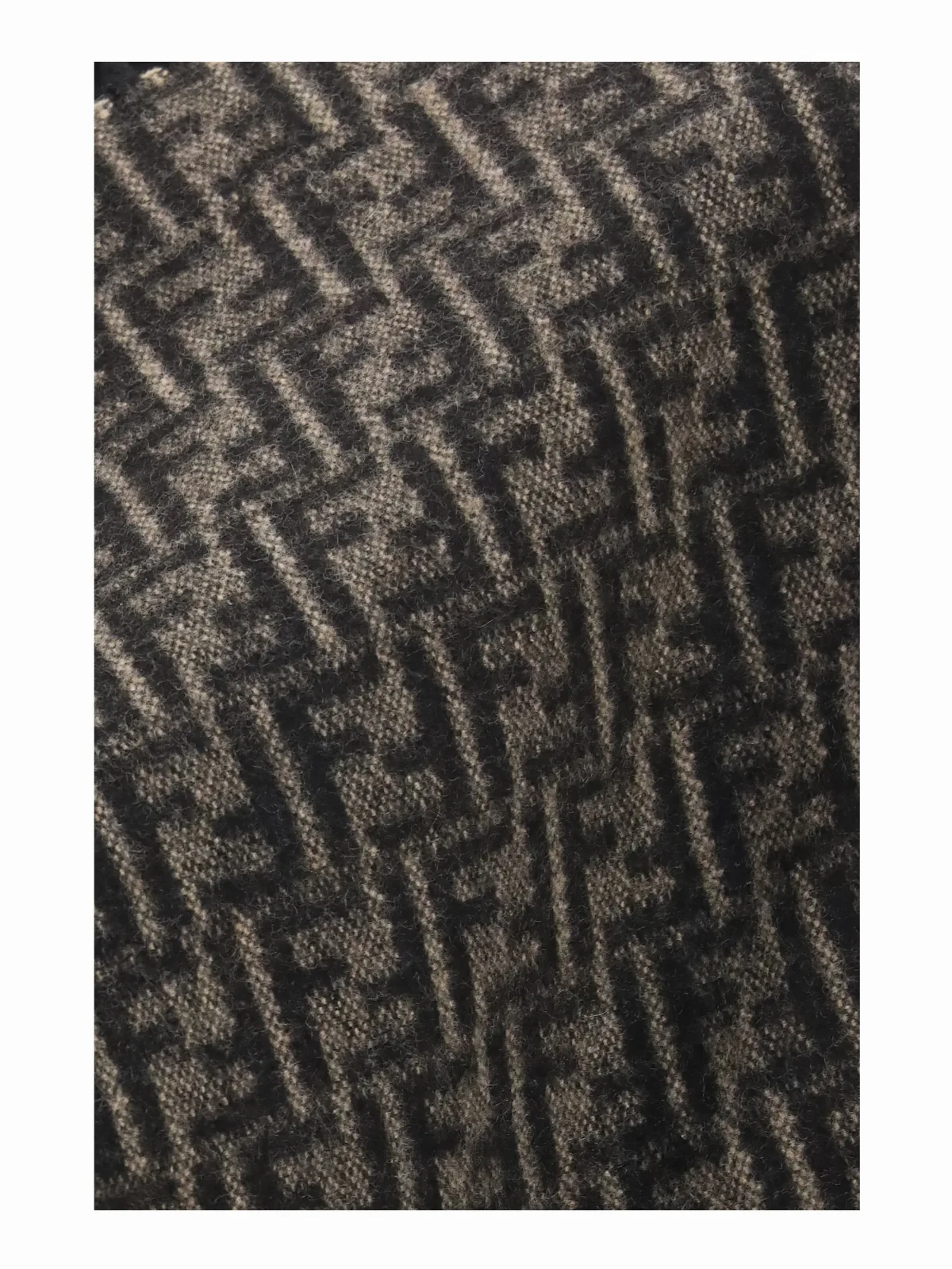 FF Zucca Reversible Wool-Cashmere Poncho by Fendi