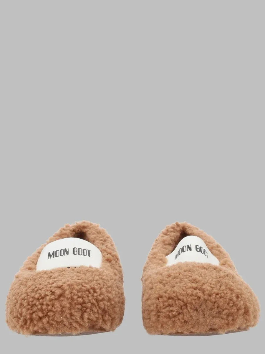 Shearling Ballerina Flats by moon boot