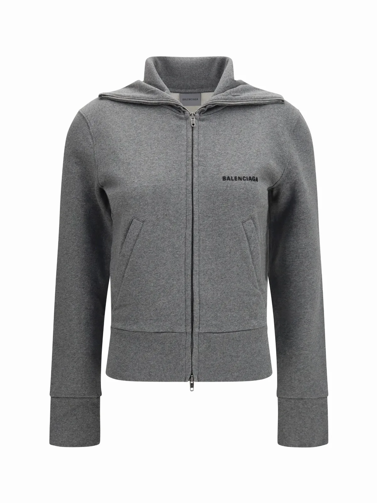 Fitted Zip-Up Hoodie Jacket by Balenciaga