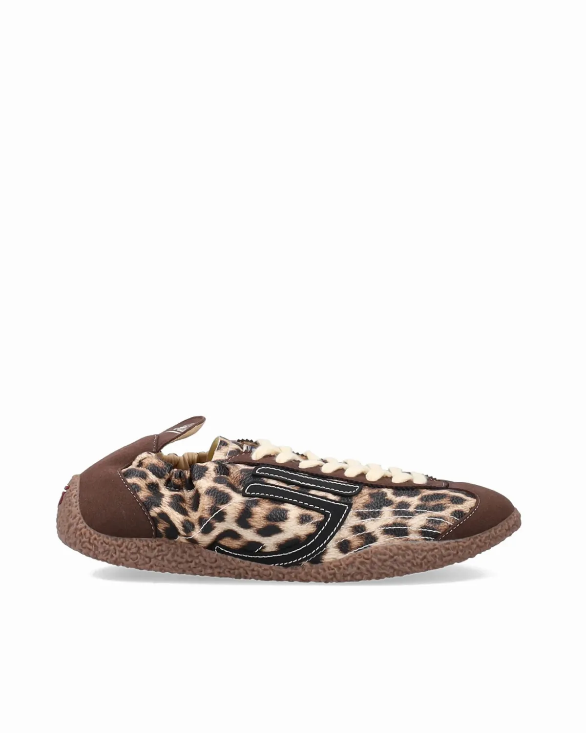 Suede with Leopard Print Upper Sneakers by Puraai