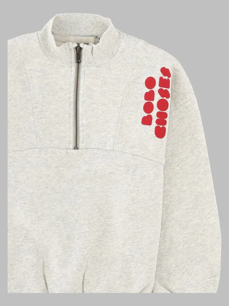 Cotton Zip-Up Sweatshirt by Bobo Choses