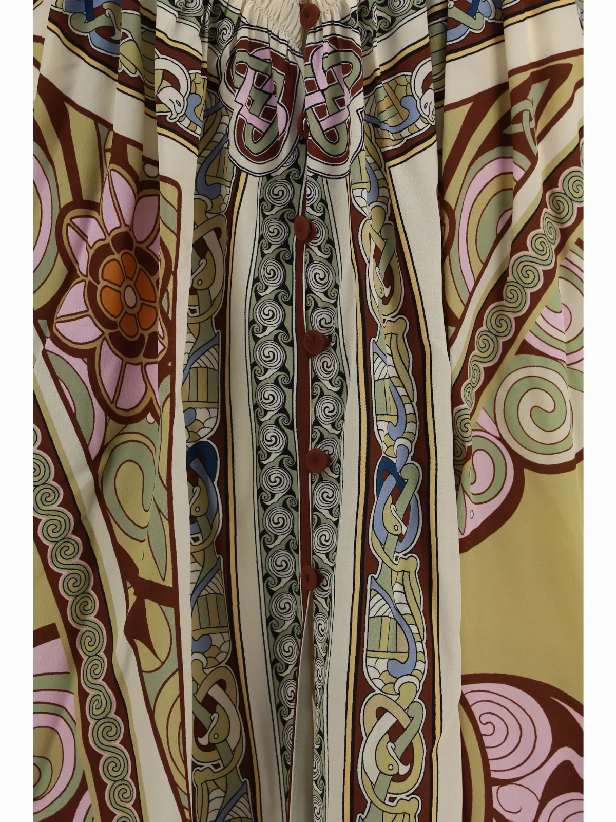 Kells Placée Print Silk Dress by La Doublej