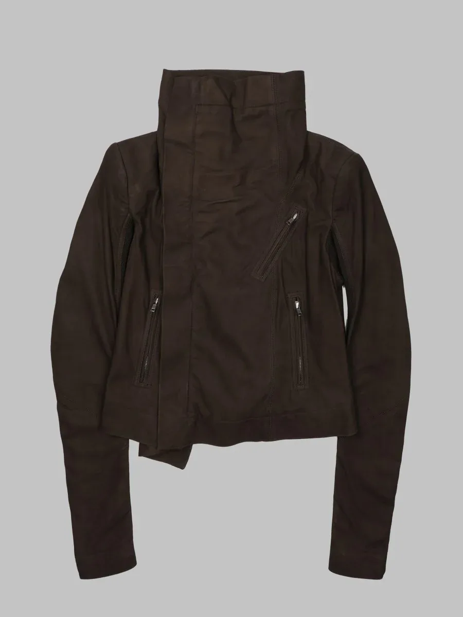 Lamb Leather Biker Jacket by Rick Owens
