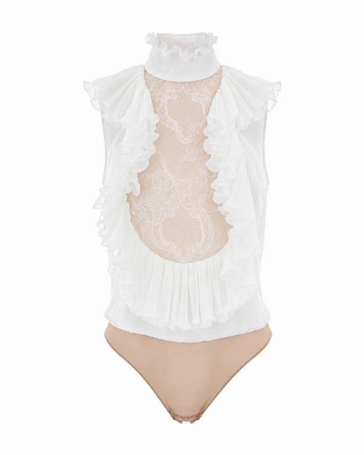 Georgette Lace Bodysuit by Elisabetta Franchi