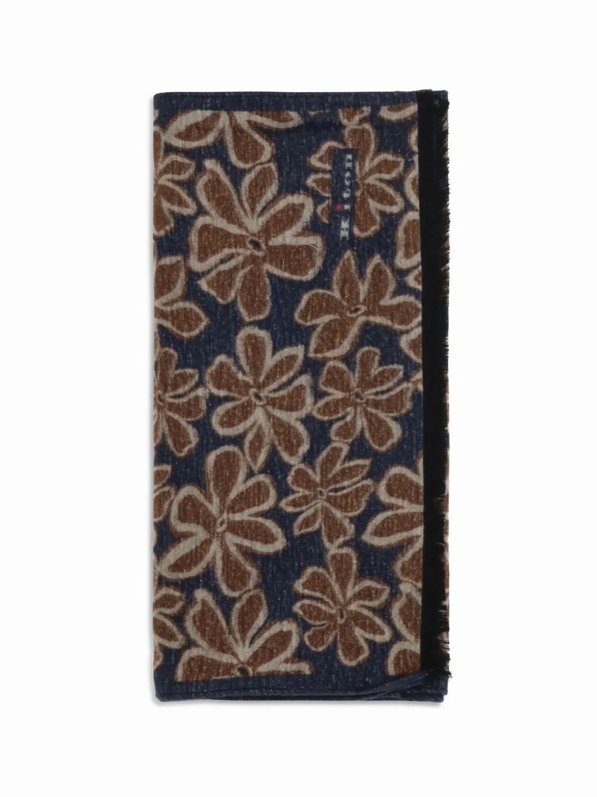 Floral Print Silk Scarf by Kiton