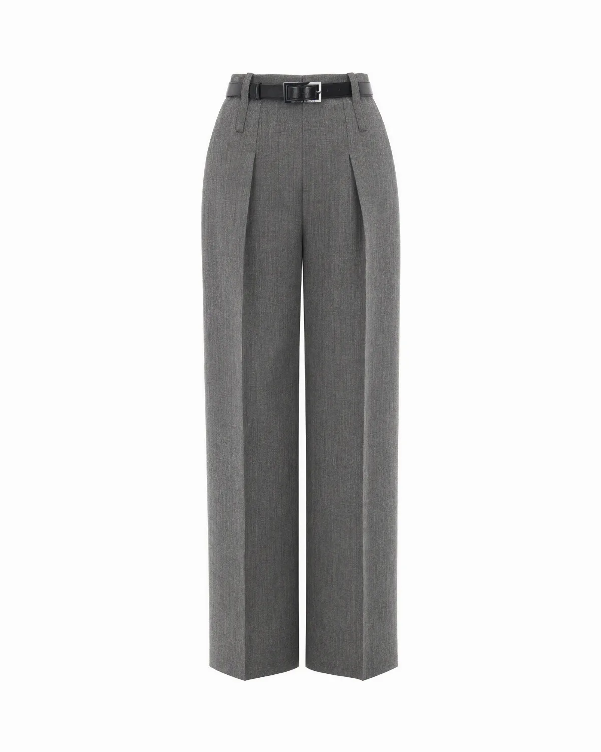 High-Waisted Wool Trousers