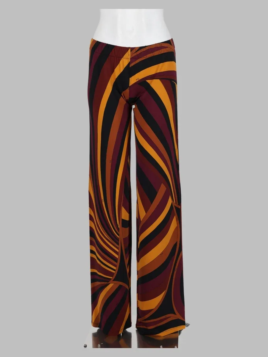 Iridescent Print Jersey Trousers by EMILIO PUCCI