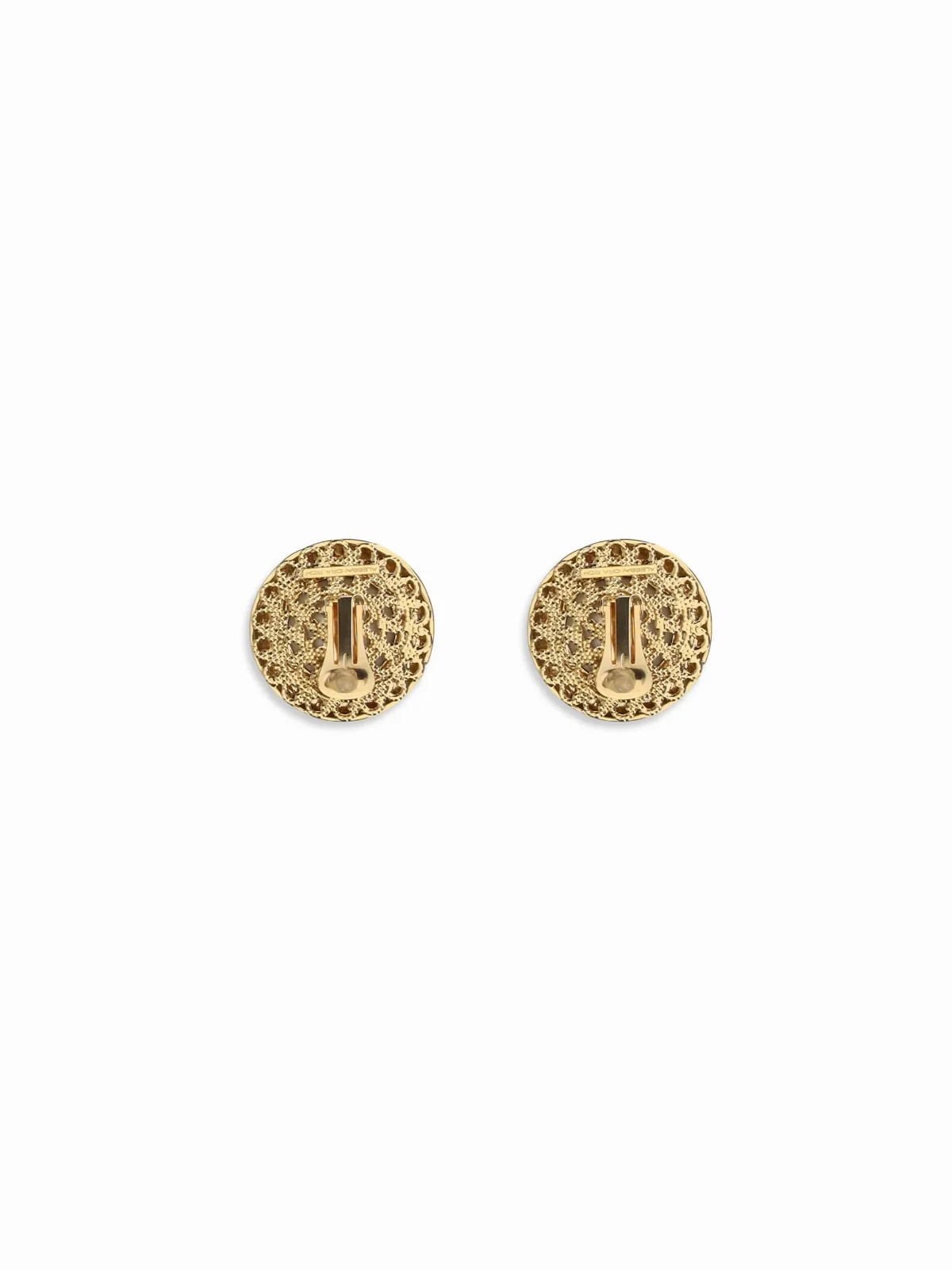 Crystal-Embellished Round Earrings by Alessandra Rich